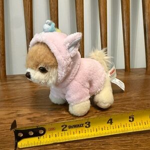 GUND Plush Puppy in Pink Unicorn Hoodie – Mini Stuffed Animal